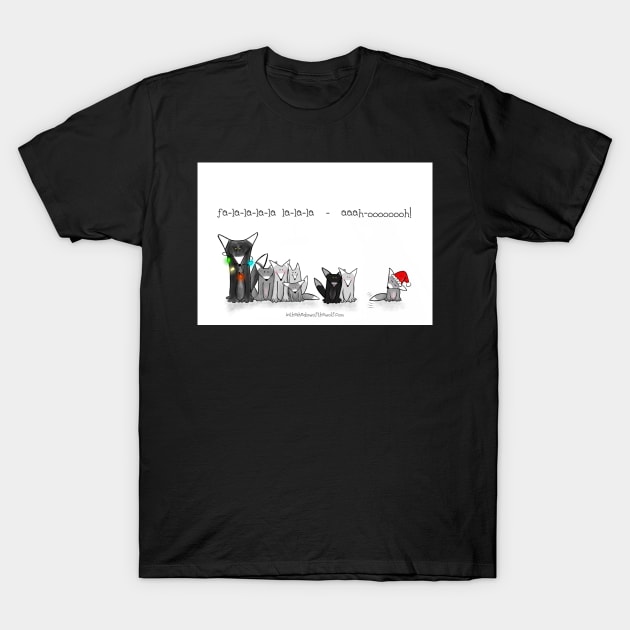 Christmas Caroling T-Shirt by WolfShadow27